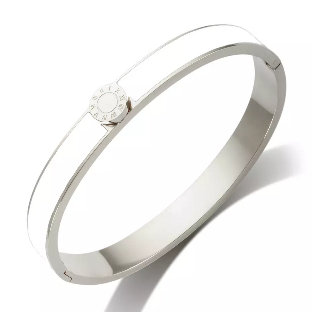 Kai Stainless Steel and Enamel bracelet