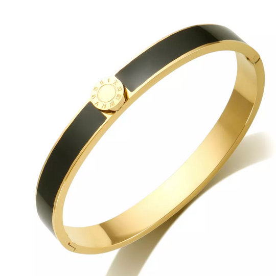 Kai Stainless Steel and Enamel bracelet