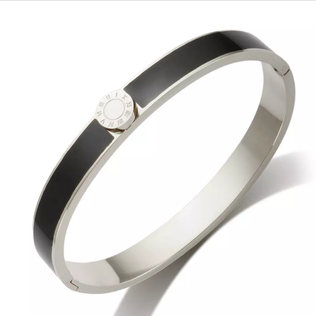 Kai Stainless Steel and Enamel bracelet